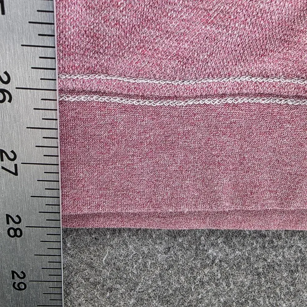 Johnnie-O Sweatshirt Mens 2XL Pink Pullover 1/4 Zip Mock Neck Embroidered